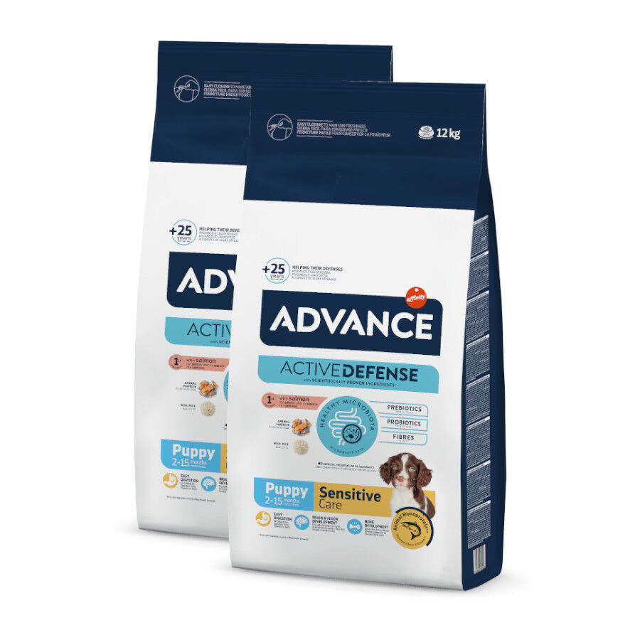 Advance Active Defense Puppy Sensitive Care Salmón pienso para perros