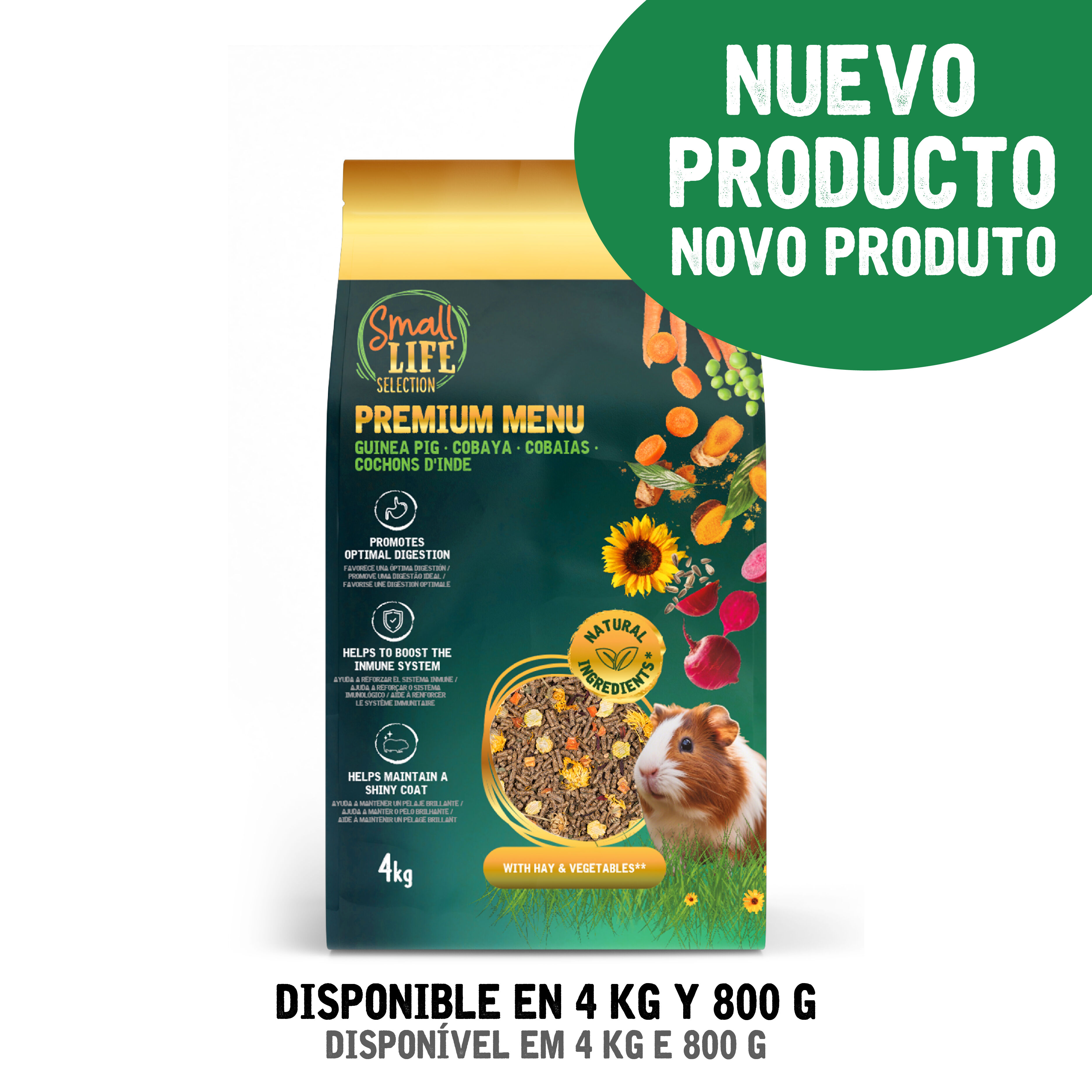 0.8 kg Small Life Premium Men&uacute; Pienso para cobaya, , large Imagen numero 2