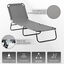 Outsunny Tumbona Plegable Reclinable con Ángulo Ajustable de 5 Posiciones para Jardín Exterior Piscina Terraza Camping Carga 120 kg 190x56x28 cm Gris, , large indicador imagen numero 5