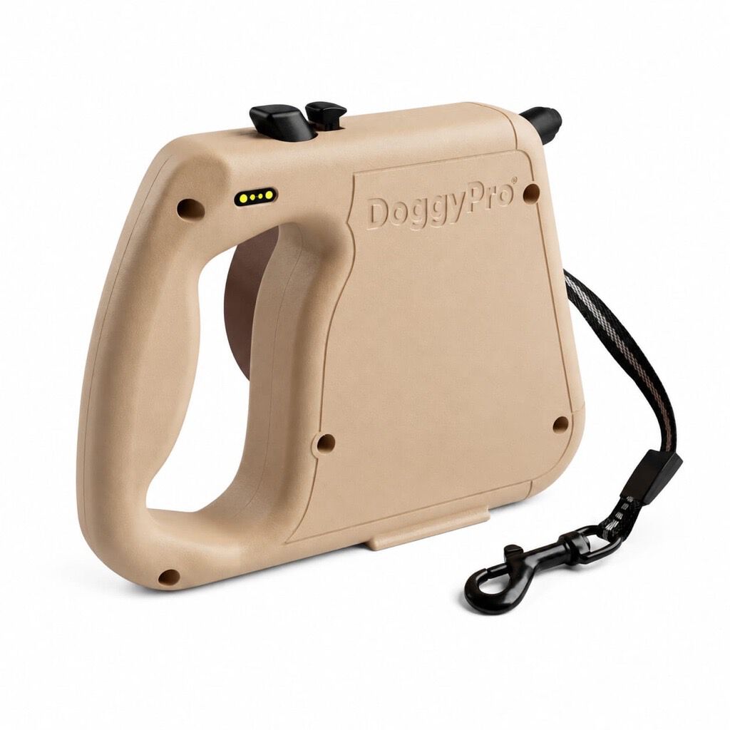 LOBOO Correa Extensible Perro 3 m con Dep&oacute;sito de Agua, Marr&oacute;n, , large Imagen numero 4