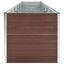 vidaXL Arriate de jardín de acero galvanizado marrón 480x80x77 cm, , large indicador imagen numero 4