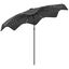 Outsunny Sombrilla de Jardín Ø292x248 cm Parasol de Terraza Manual con 32 Luces LED Solares 8 Varillas Impermeable y Rejillas de Ventilación para Patio Balcón Gris Oscuro, , large indicador imagen numero 1