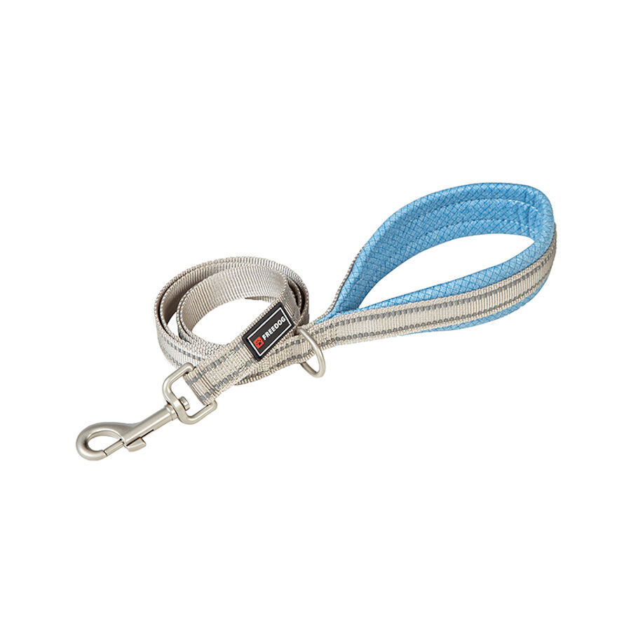 Freedog Shiva Correa Reflectante Azul para perros, , large Imagen numero 1