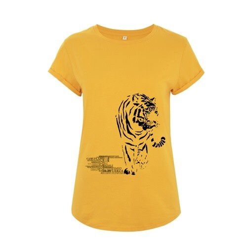 Animal totem camiseta tigre amarillo para mujer thumbnail