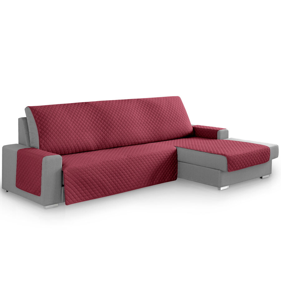 Vipalia Protector Cubresofa Rombos. Granate. Chaise Longue Derecha 240 cm, , large Imagen numero 1