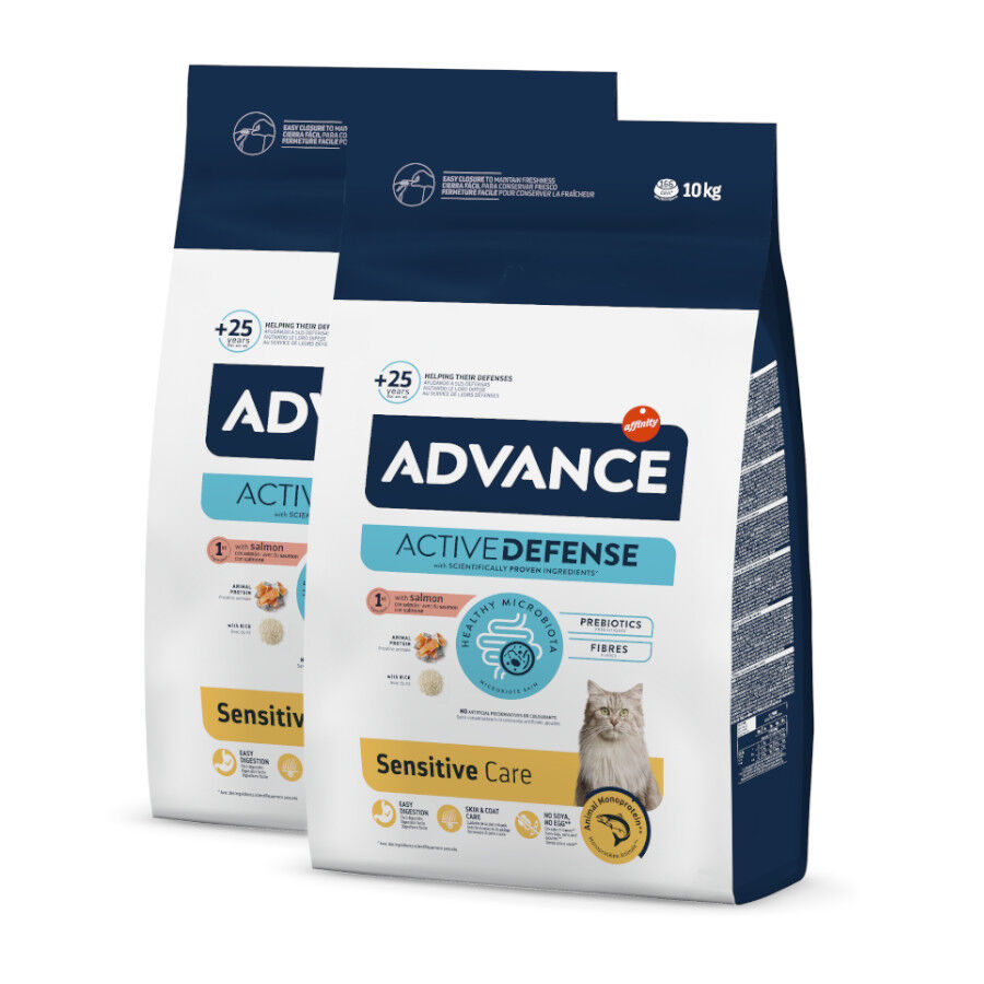 Advance Sensitive Adult Salmón y Arroz pienso para gatos