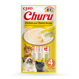Churu Snack Cremoso de Pollo y Queso para gatos
