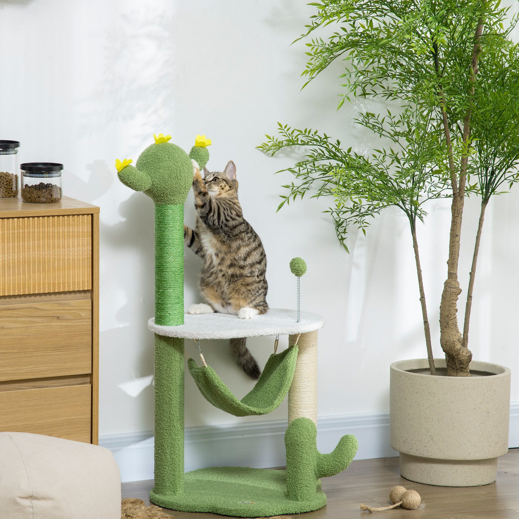 PawHut &Aacute;rbol Rascador para Gatos con Forma de Cactus, , large Imagen numero 2