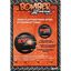 Zeus pelota mini xtrem bomber de caucho negro y naranja para perros, , large indicador imagen numero 3