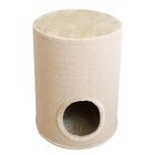 Casita con rascador para gatos color Beige, , large image number null