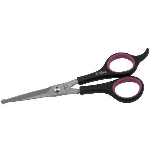 Tijera Ib&aacute;&ntilde;ez Studio Punta Roma, dise&ntilde;ada para zonas delicadas, 13 cm de tama&ntilde;o, peluquer&iacute;a canina, , large Imagen numero 1