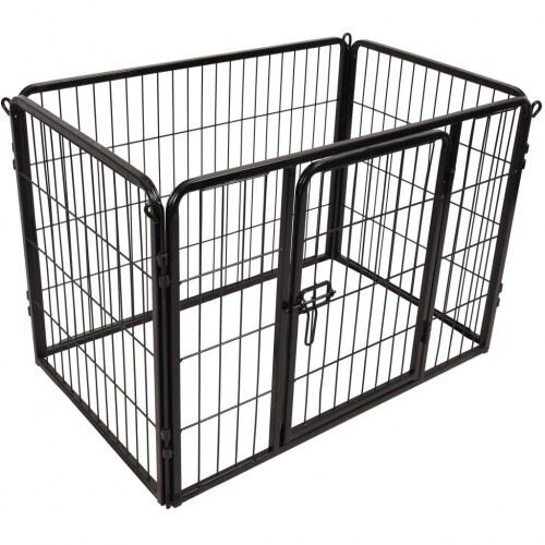 Perrera Kazan de acero para perros color Negro, , large Imagen numero 5
