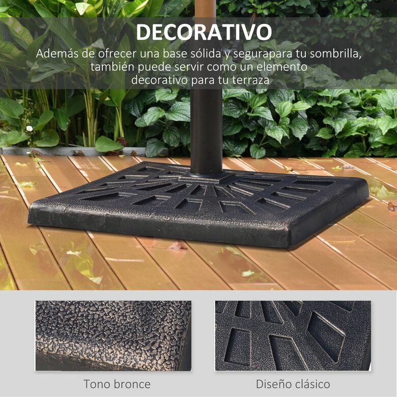 Outsunny Base de Sombrilla Bronce thumbnail