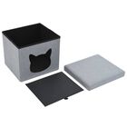 Cama cubo desmontable para gatos color Gris, , large image number null