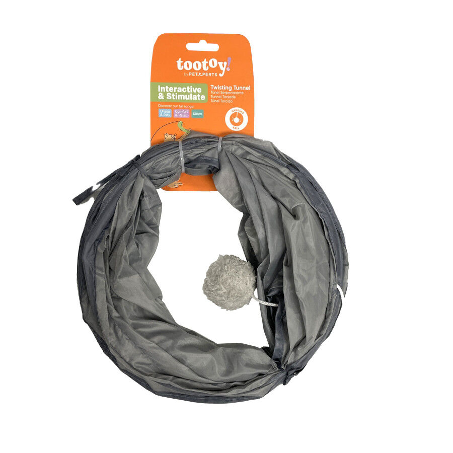 Tootoy! Tunel de Tela con Juguete para gatos, , large Imagen numero 8