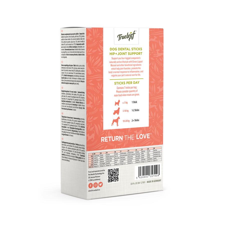Rue Leaf True Hemp Snacks Dentales Hip+Joint para perros, , large Imagen numero 3