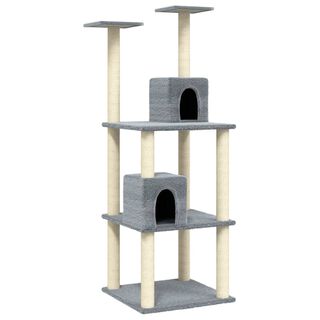 VidalXL Rascador Gris Claro para gatos