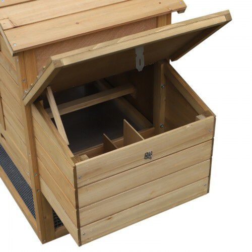 Gallinero PawHut  para jardín con zona exterior e interior de madera thumbnail