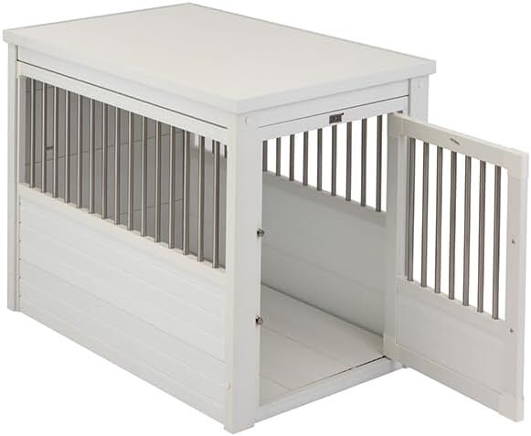 FINCA CASAREJO Jaula Confort Modelo Arkansas balnco - Perrera de Interior para Perros thumbnail