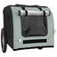 vidaXL Remolque de bicicleta para perros hierro tela Oxford gris negro, , large indicador imagen numero 4
