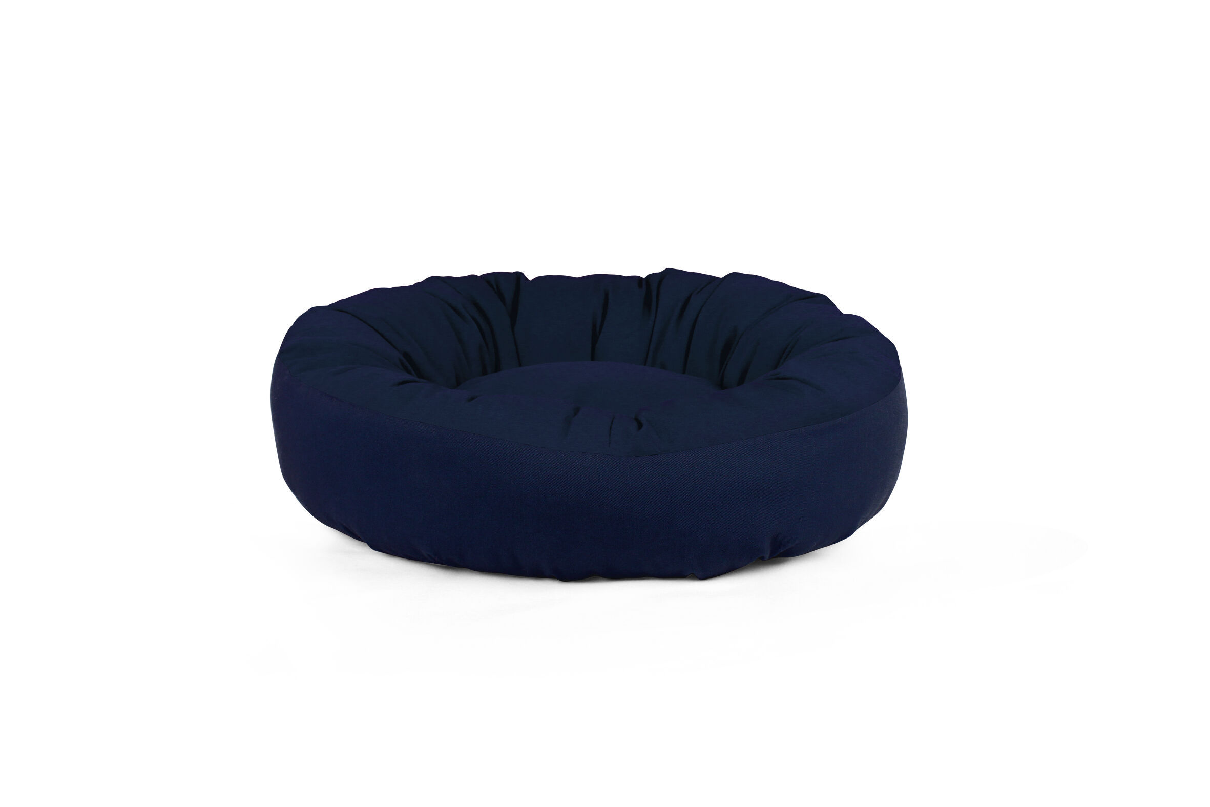 Gauty Cama Redonda para Perros y Gatos  Tela de sarga - Azul oscuro, , large Imagen numero 1