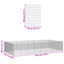 vidaXL Recinto corral animales 24 paneles hierro galvanizado 54x60 cm, , large indicador imagen numero 10