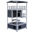 PawHut Caseta de madera Gris/Blanco para gatos, , large indicador imagen numero 1