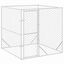 vidaXL Perrera de exterior acero galvanizado plateado 4x4x2 m, , large indicador imagen numero 10