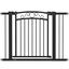 PawHut Barrera para Perros Puerta para Perros con Ancho Ajustable 76-104 cm Barrera de Seguridad para Perros con 2 Extensiones y Doble Bloqueo para Escaleras y Puertas Negro, , large indicador imagen numero 1