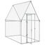 vidaXL Jaula para gallinas acero galvanizado plateado 200x100x190 cm, , large indicador imagen numero 11