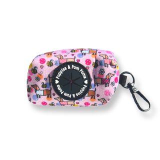 Puppies & Pom Poms Bee Happy Dachshunds Porta Bolsas para perros