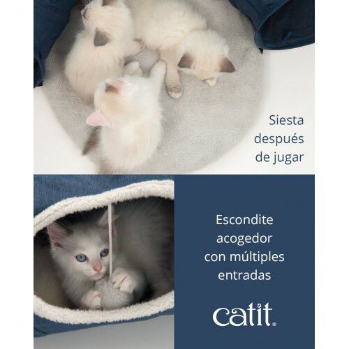 Túnel con cama azul Catit Vesper color Azul thumbnail