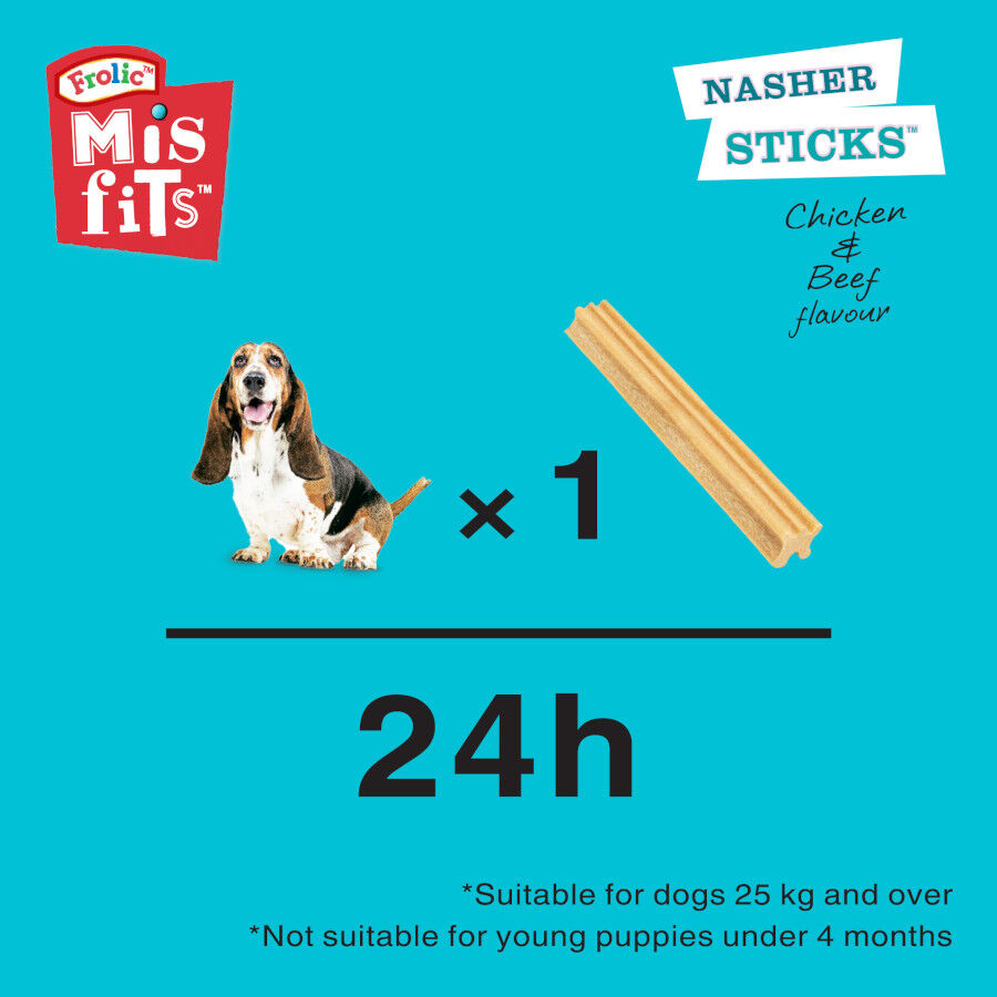 Frolic Snacks Dentales Smiley Sticks para perros thumbnail