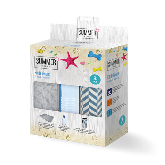 Summer Vibes Kit Refrescante de Viaje para perros, , large image number null