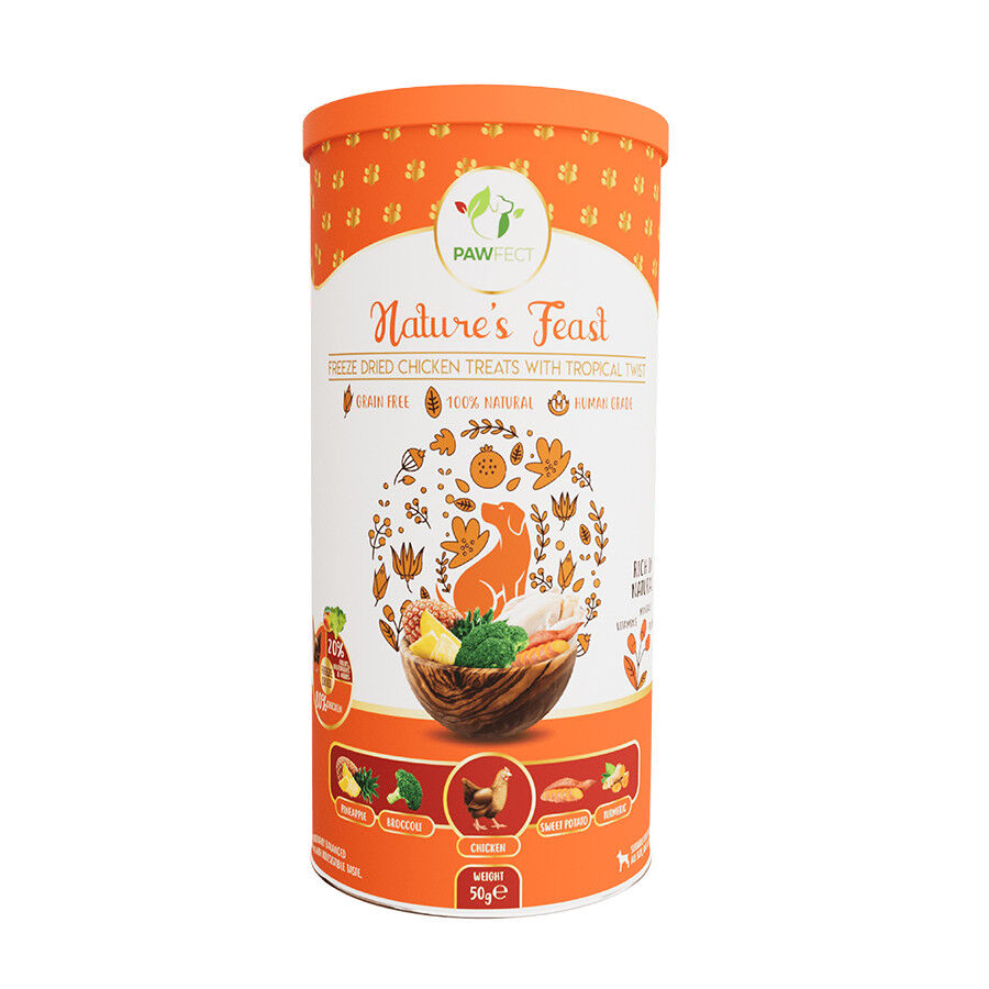 Golosinas liofilizadas para perros: pollo con un toque tropical (50 g/1,76 oz), , large Imagen numero 1