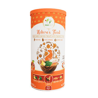 Pawfect Golosinas liofilizadas para perros: pollo con un toque tropical