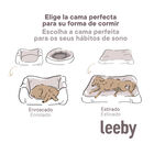 Leeby Cuna Desenfundable Blanco con Erizos para perros, , large image number null