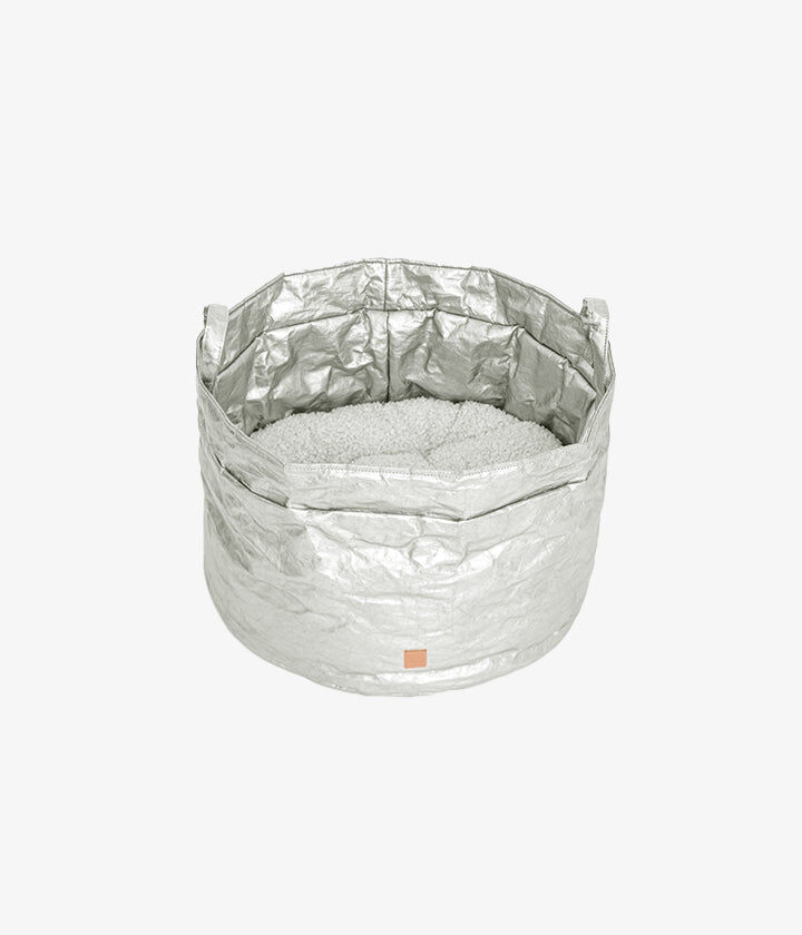 Pet and Co Cesta Resistente Al Agua y Durable Papel Plateado Louis - Perros y Gatos, , large Imagen numero 2