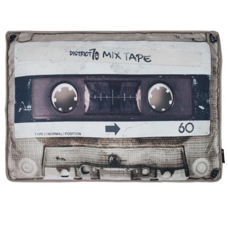 Colchón Mixtape diseño casete para perros color Beige, , large image number null
