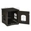 PawHut casa de madera y mueble arenero marr&oacute;n para gatos, , large indicador imagen numero 3
