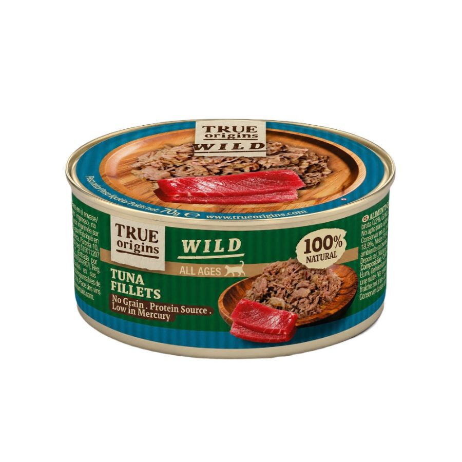 70 g True Origins Wild Fibras de At&uacute;n para gatos, , large Imagen numero 1