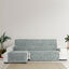 Cubre Sofá Protector Antimanchas acabado aterciopelado Gris Chaise Longue Izquierdo Extra 290 cm (300-350 cm), , large indicador imagen numero 3