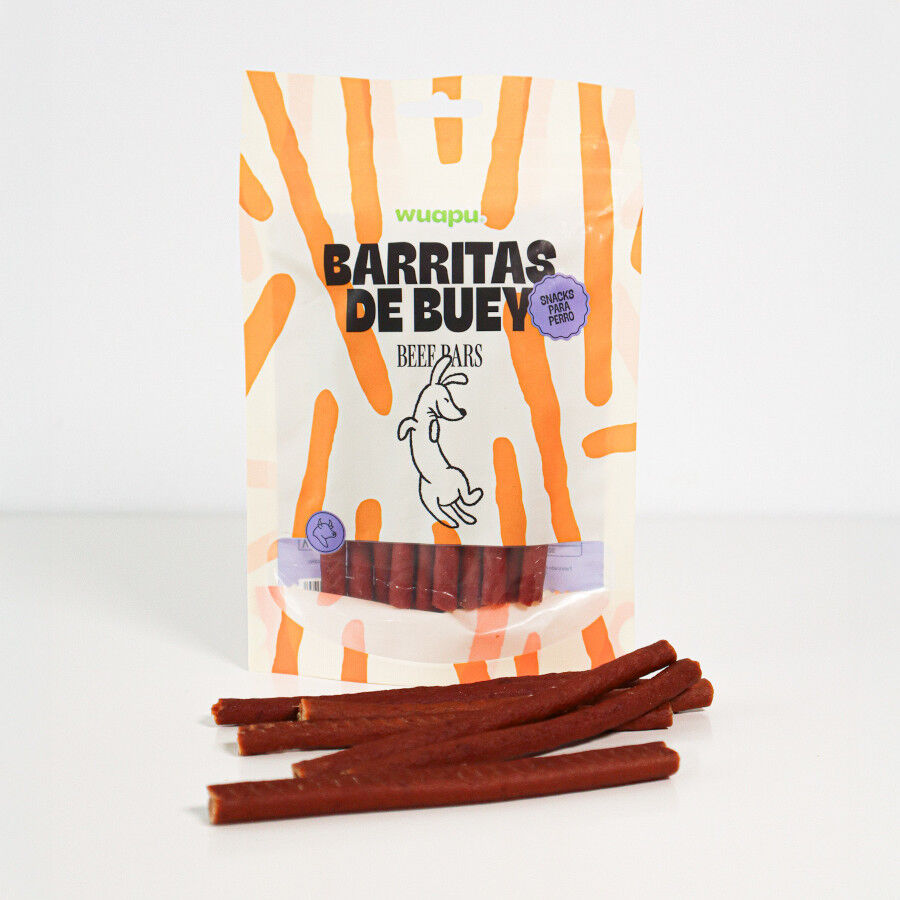 WUAPU SNACK BARRITAS CARNE DE BUEY 100GR, , large Imagen numero 1