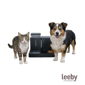 Leeby Comedero Autom&aacute;tico y Dispensador de Agua 2 en 1 para perros y gatos