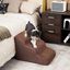 COSTWAY Rampa para Perros de Espuma de 4 Niveles, Escalera para Mascotas con Funda Lavable, Escala para Perros con Huellas de Silicona Pelda&ntilde;os Antideslizantes para Sof&aacute;s Altos (marr&oacute;n 4 escaleras), , large indicador imagen numero 2