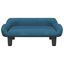 vidaXL Cama para perros de terciopelo azul 70x40x24 cm, , large indicador imagen numero 3