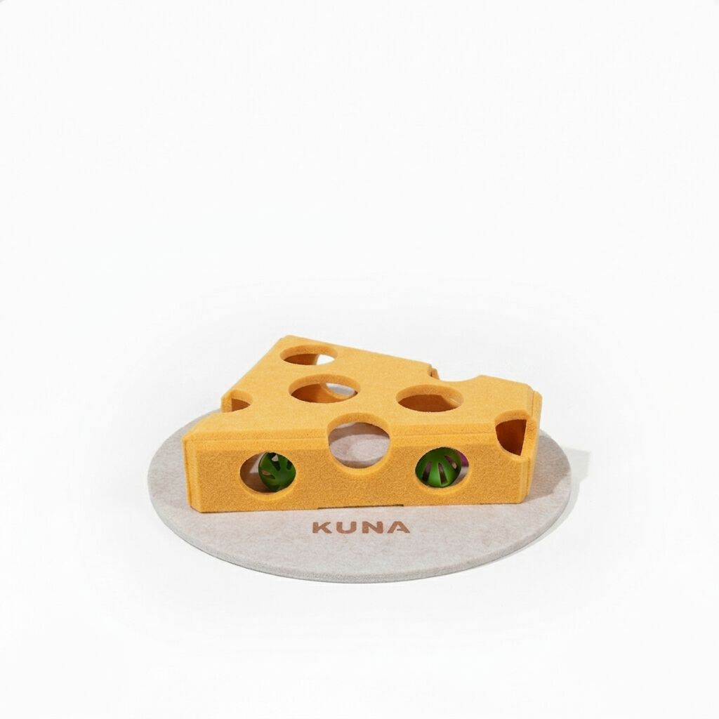 Juguete Interactivo KUNA con forma de Queso para Gatos, , large Imagen numero 1