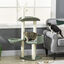 PawHut &Aacute;rbol Rascador para Gatos Torre para Gatos Verde y Crema, , large indicador imagen numero 2