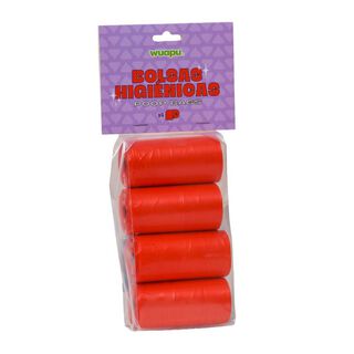 Wuapu Bolsas Higienicas Rojas para perros