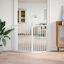 vidaXL Puerta para perros plegable 2 paneles madera álamo blanca 160cm, , large indicador imagen numero 3
